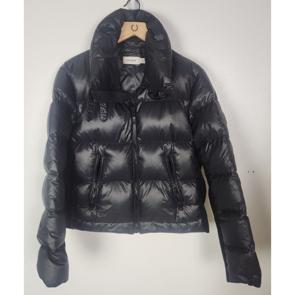 Coach Women's Sz. 10 Black Aviator Puffer Down Jacket NO FUR
